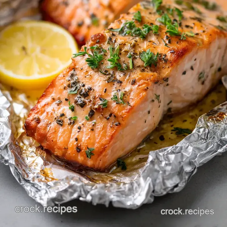 Foil-Packet Fiesta: Grilled Salmon Perfection presentation
