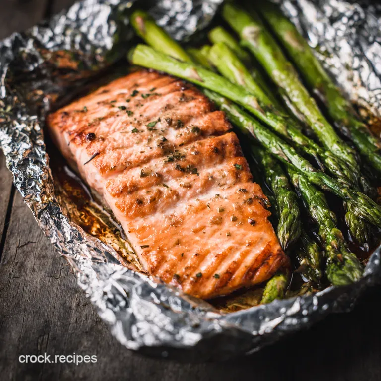 Foolproof Grilled Salmon in Foil presentation