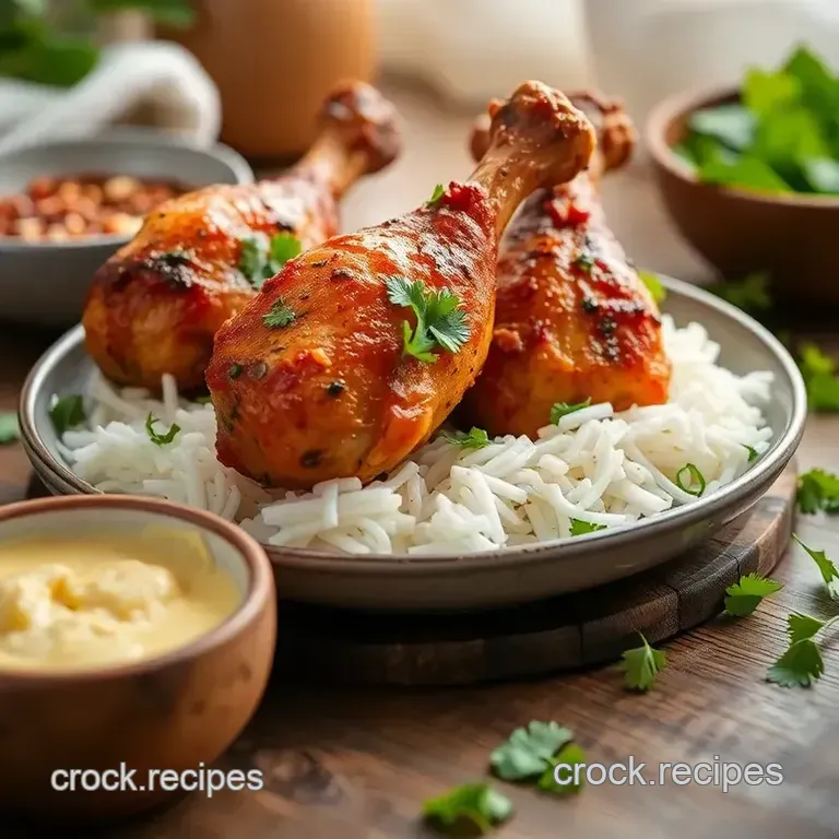 Savory Baked Chicken Drumsticks with Thai Flavors presentation