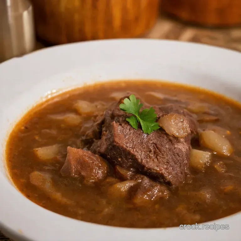 French Onion Short Rib Soup a Hearty Twist presentation