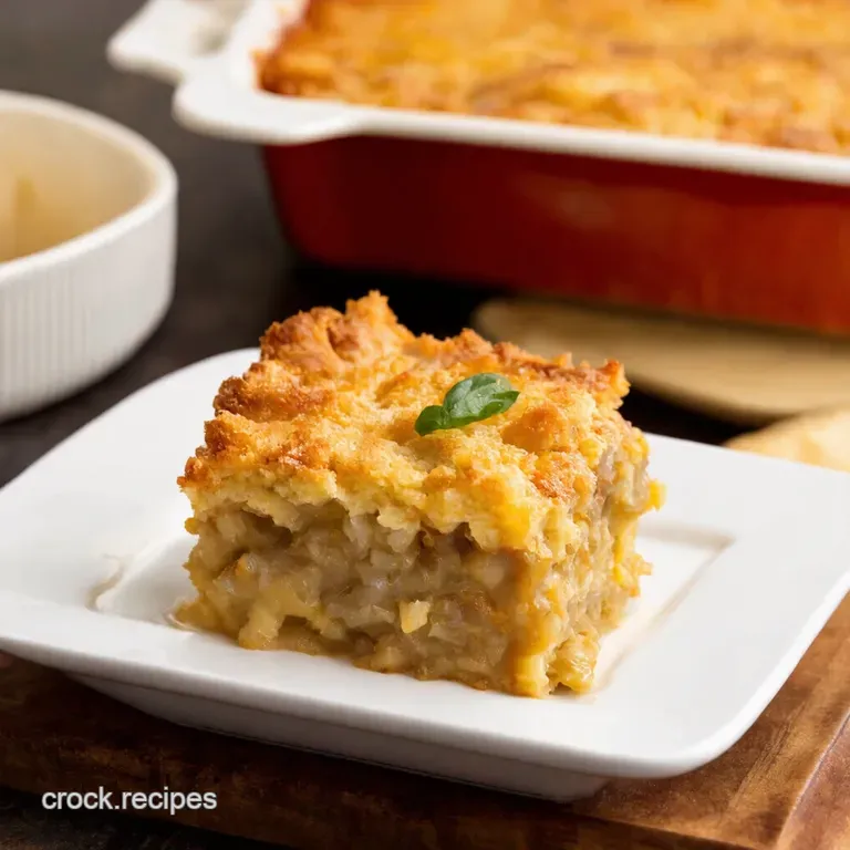 French Onion Soup Casserole presentation