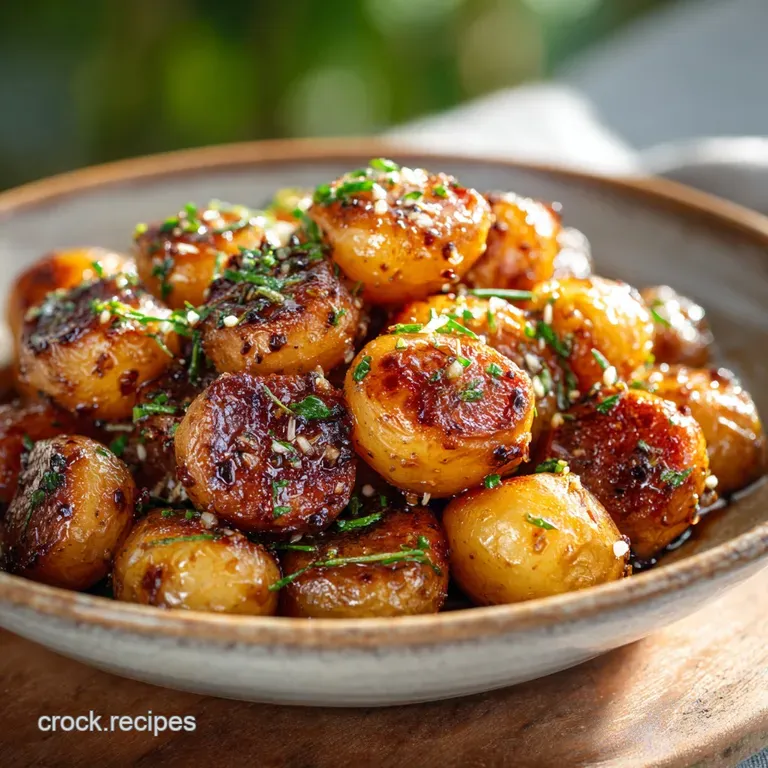 Fried Baby Potatoes with Garlic Brown Butter Crispy Nutty and Perfect