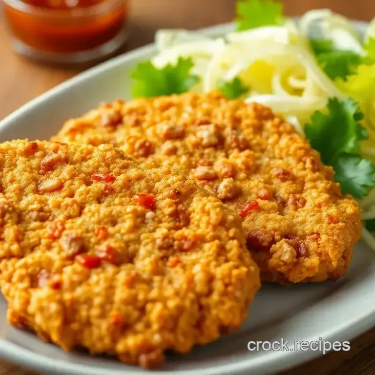 Fried Chicken Kimchi Schnitzels Delight