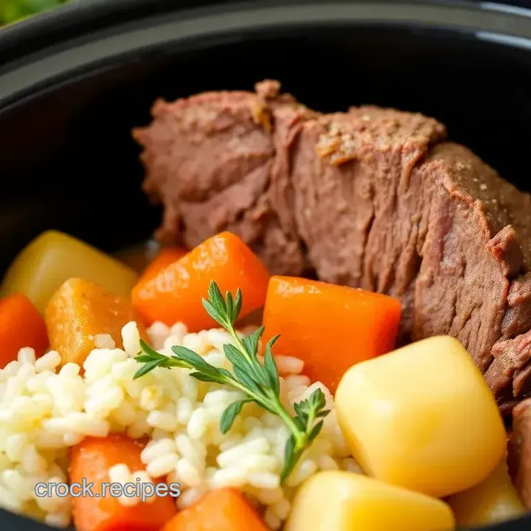 Slow-Cooked Frozen Roast in a Crock Pot