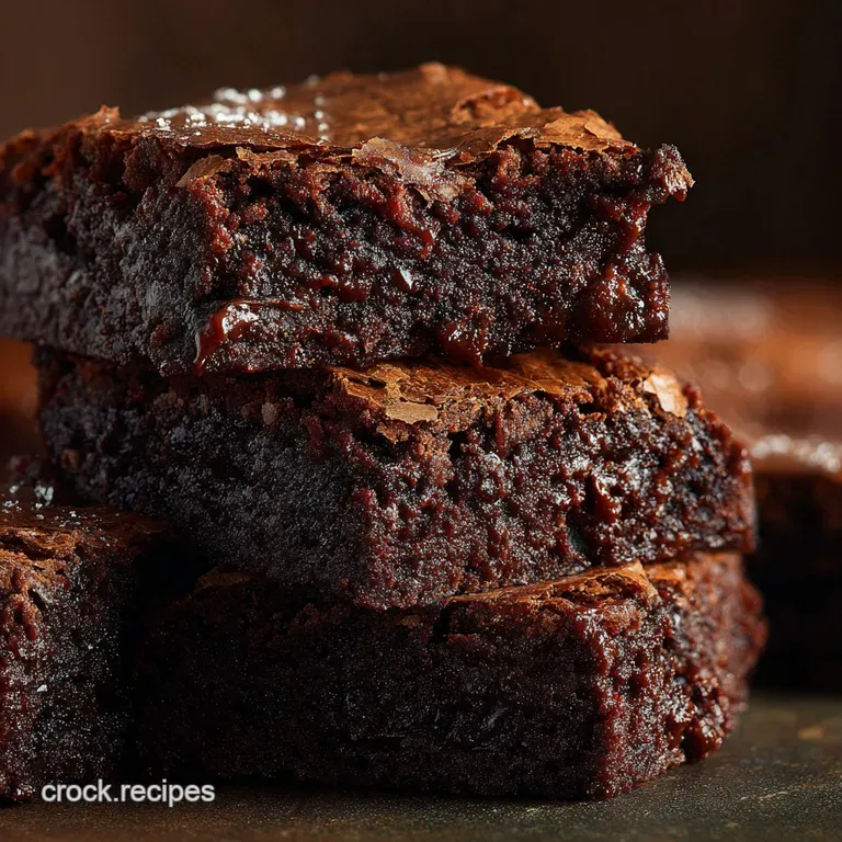 Chocolate Brownies: the Ultimate Fudgy Batch presentation