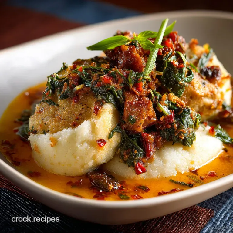 Fufu with Egusi Soup: A West African Classic