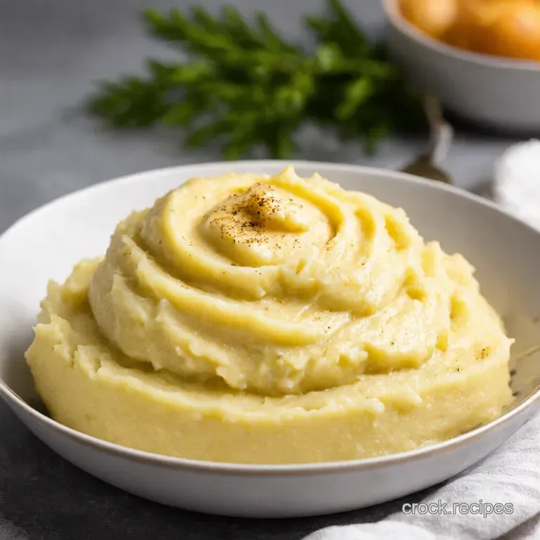 Garlic Butter Bliss the Ultimate Creamy Garlic Mashed Potatoes presentation