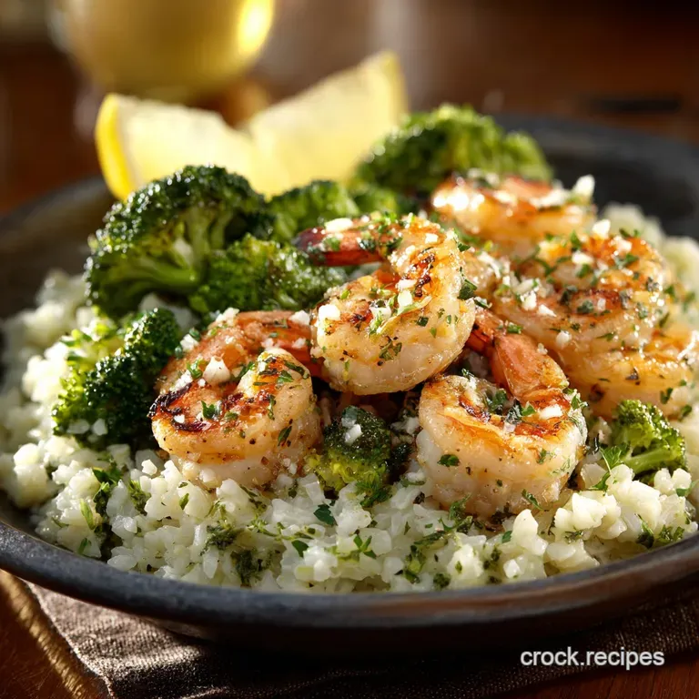 Garlic Butter Shrimp with Broccoli Rice The Speedy LowCarb Weeknight Winner