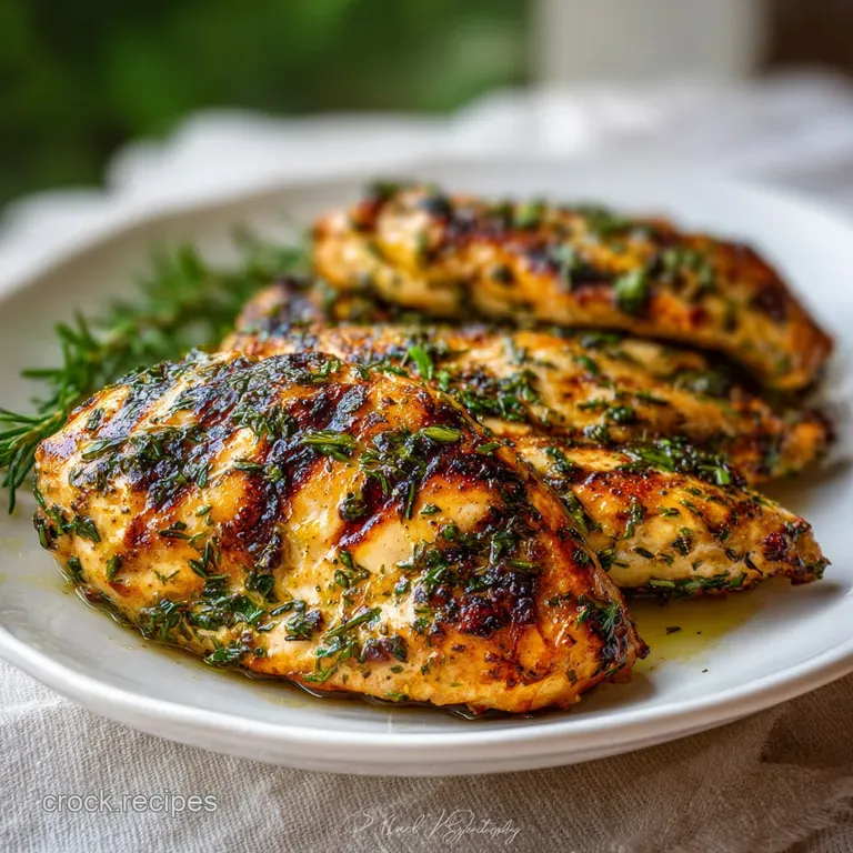 Grilled Chicken Recipe with Garlic and Herbs