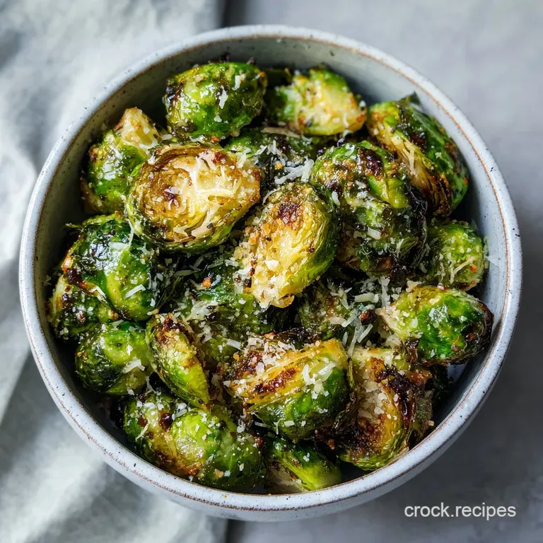 Roasted Brussel Sprouts: Garlic and Parmesan
