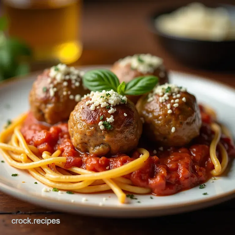 Garlic Parmesan Meatball Magic presentation