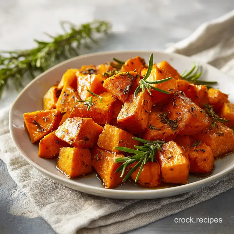 Sweet Potato Recipe with Garlic and Rosemary