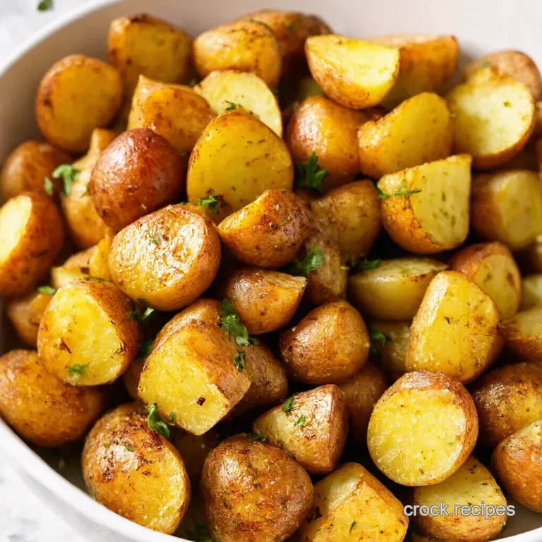 Garlicky Herb Roasted Potatoes Crispy Outside Fluffy Inside Perfection