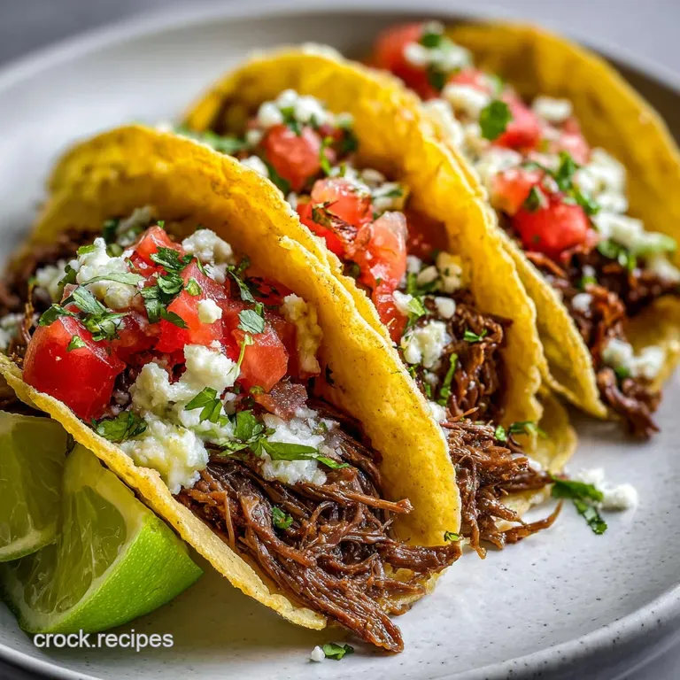 Gluten Free Crock Pot Shredded Beef with Lime