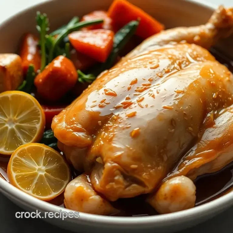 Ginger-Glazed Roasted Silver Laced Polish Chicken