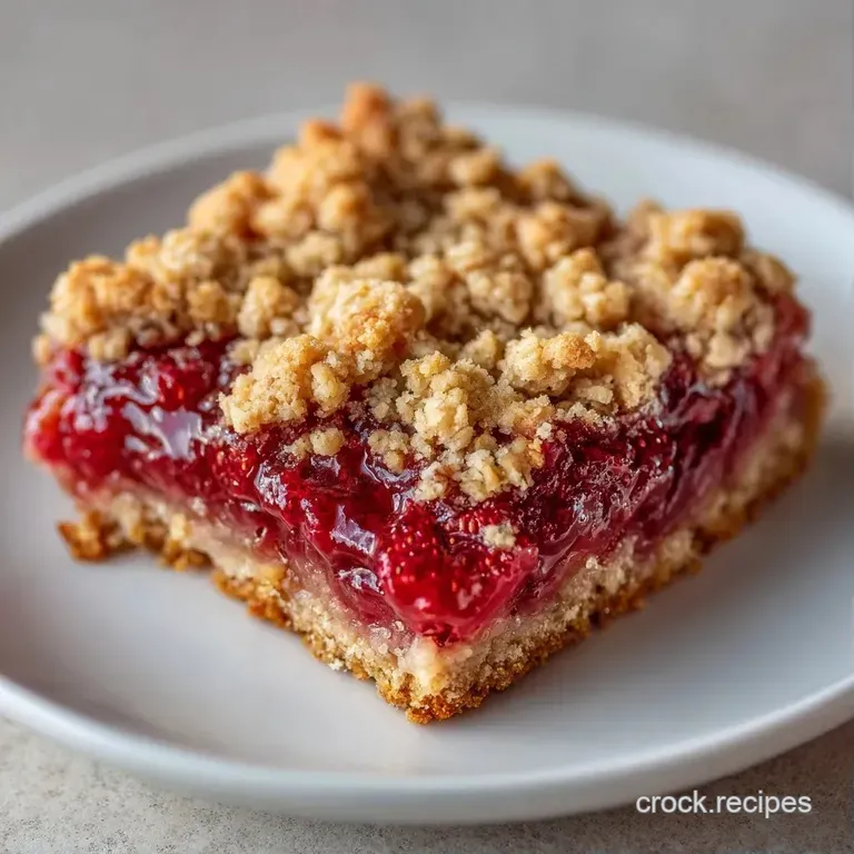 A precise dessert square on a white plate, dusted with powdered sugar and paired with fresh red berries.