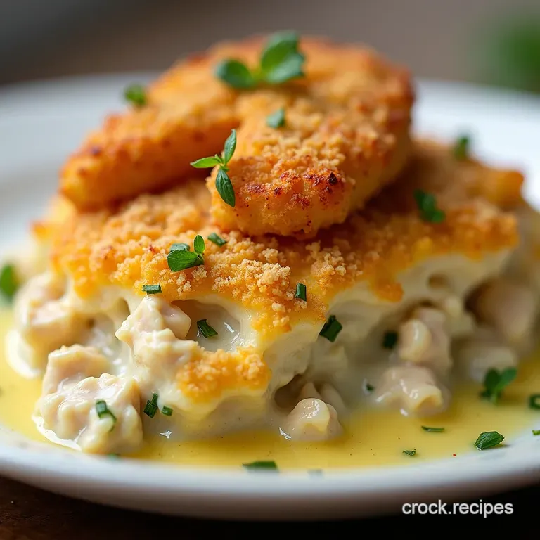 The Golden Comfort Chicken Casserole with Panko Crust