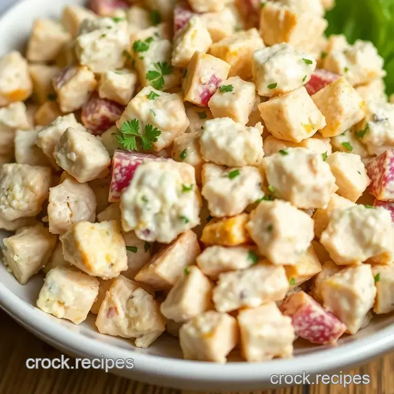 Grandma Betty' s Classic Chicken Salad presentation