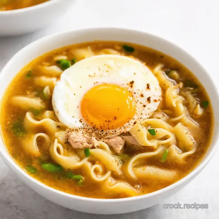 Grandmas Comfort Classic Chicken Noodle Soup with Homemade Egg Noodles
