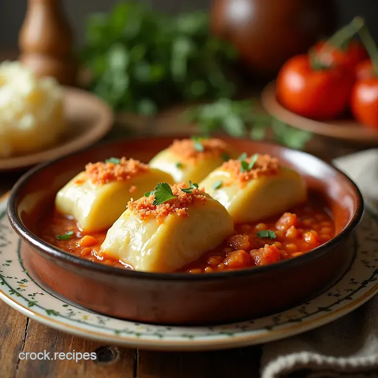 Grandmas Cosy Cabbage Rolls Golubtsi presentation
