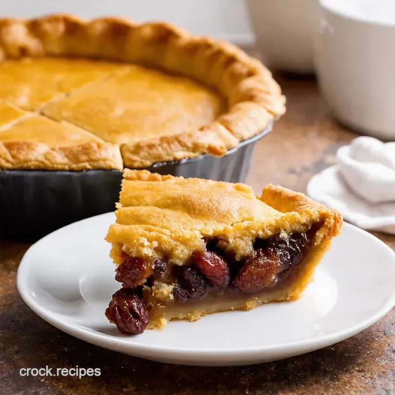 Grannys Gone Gourmet Easy Raisin Pie presentation