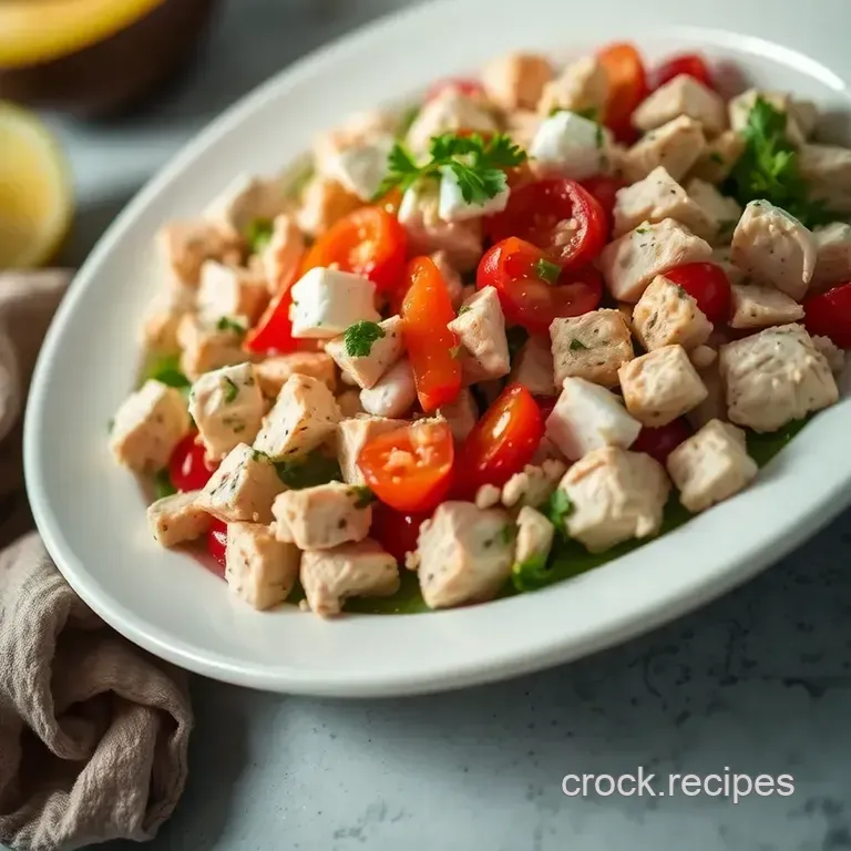 Greek Goddess Chicken Salad: Light Bright and Oh-So-Delicious! presentation