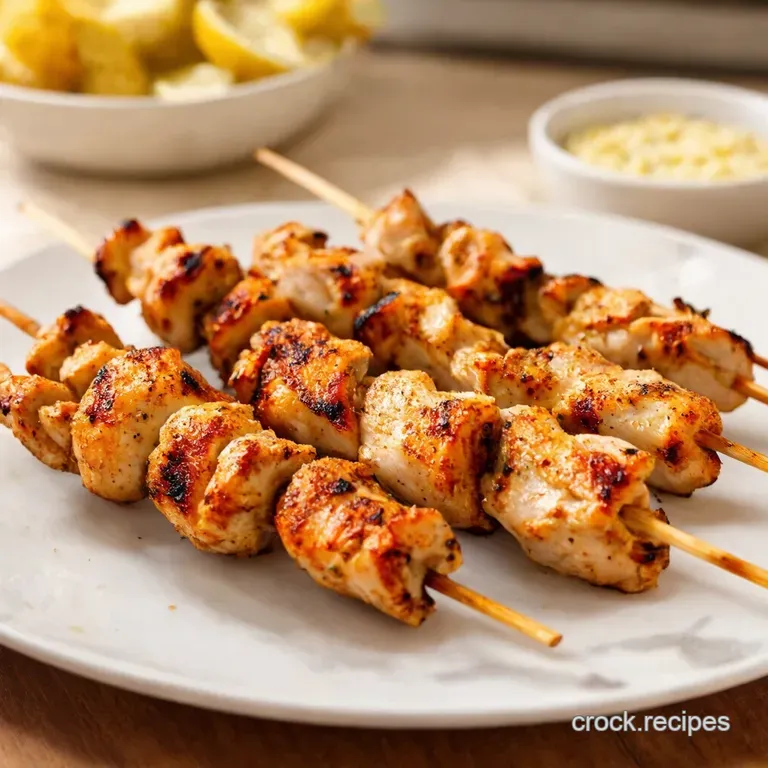 Greek Lemon Herb Chicken Skewers Protein Powerhouse presentation