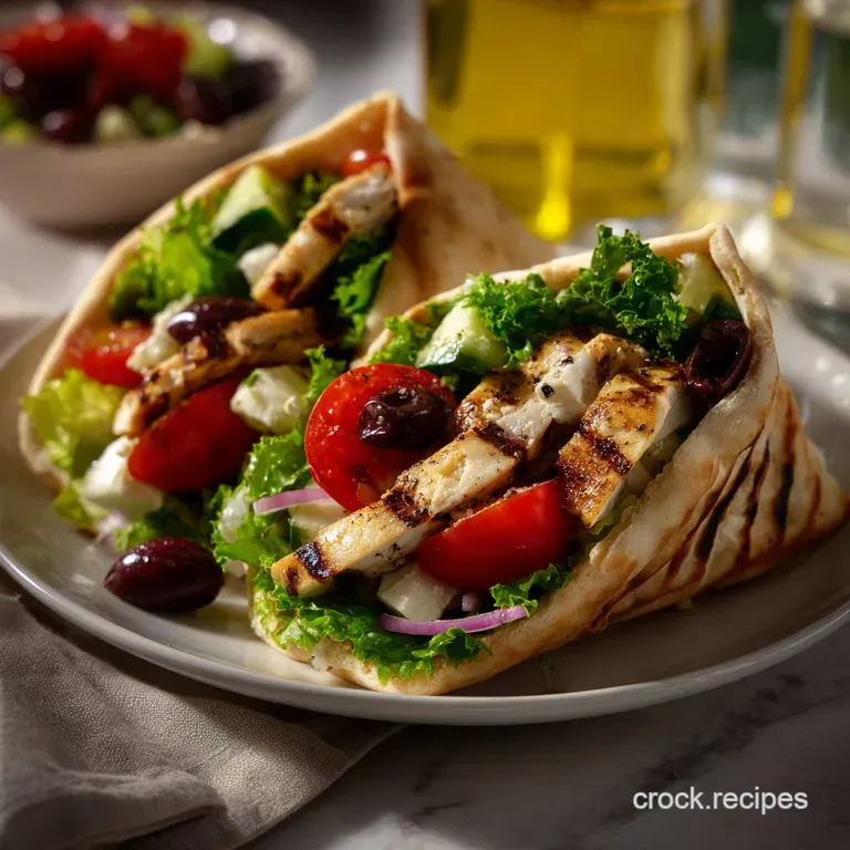 Greek Salad Pita Pockets Recipe Zesty Crock Recipes
