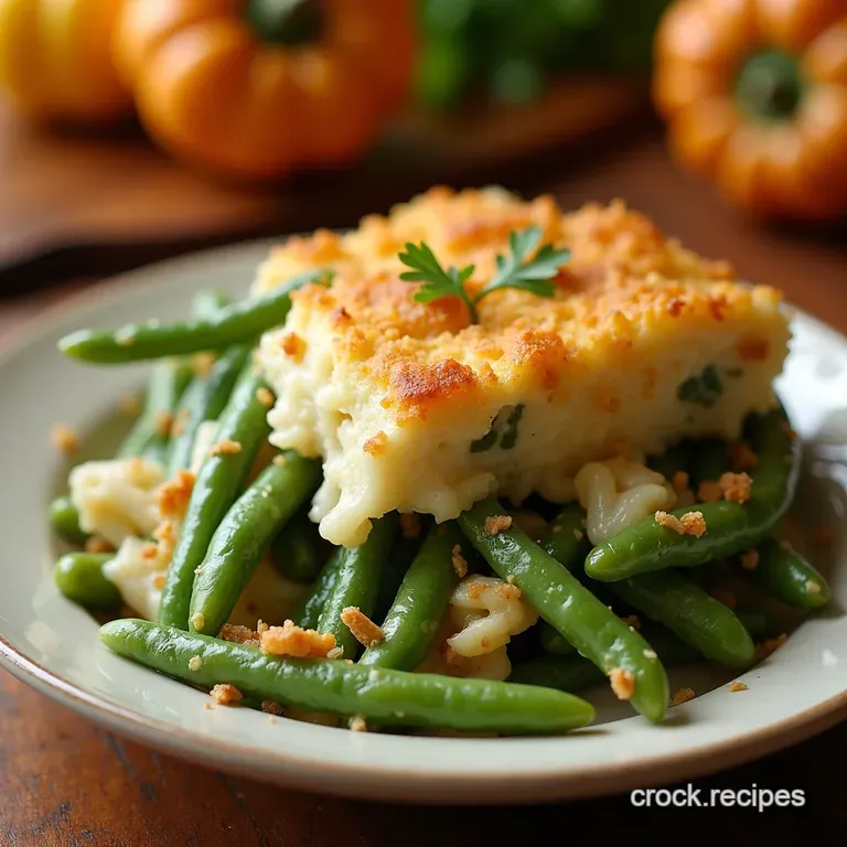 Green Bean Casserole from Scratch Seriously Delicious presentation