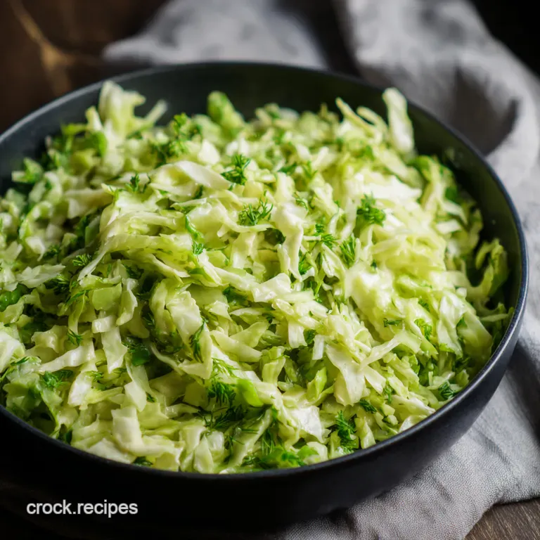 Green Goddess Cabbage Salad with Protein Choice presentation