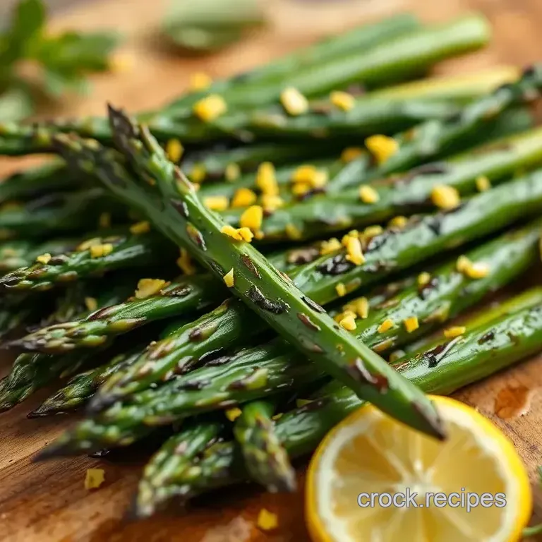 Zesty Griddled Asparagus with Fresh Lemon Zest