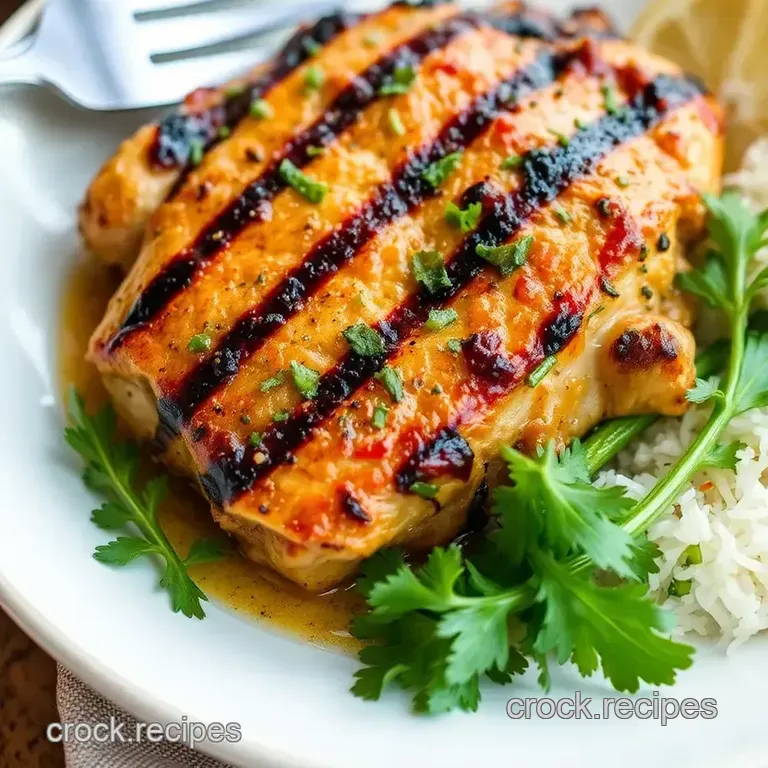 Grill Chicken Flavorful Herb Delight presentation