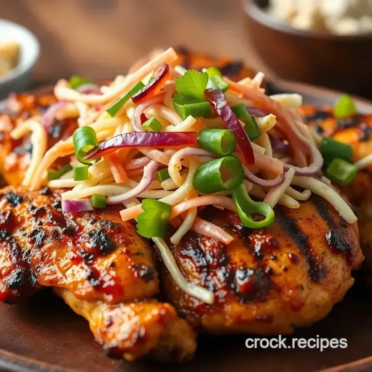 Grill Chicken with Spicy Asian Slaw
