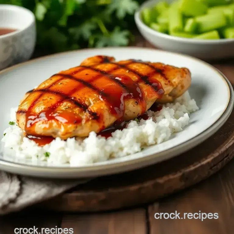 Grilled Chicken with Maple Orange Glaze presentation