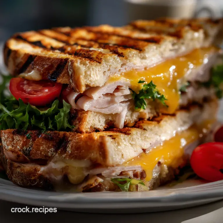 The Ultimate Grilled Cuban Turkey Sandwich Recipe presentation