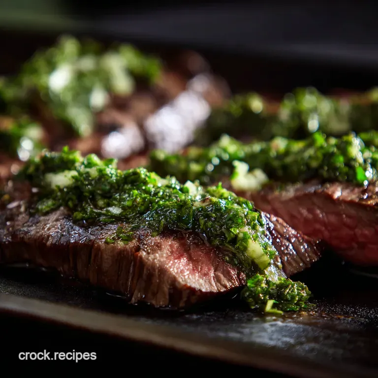 Grilled Flank Steak with Zesty Chimichurri