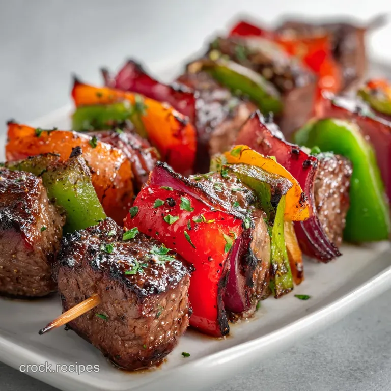 Grilled Steak Kabobs with Vegetables