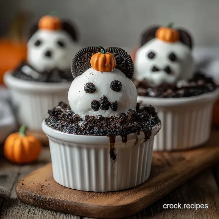 Healthy Halloween Dirt Cup Easy Spooky Dessert Idea with Chocolate Pudding