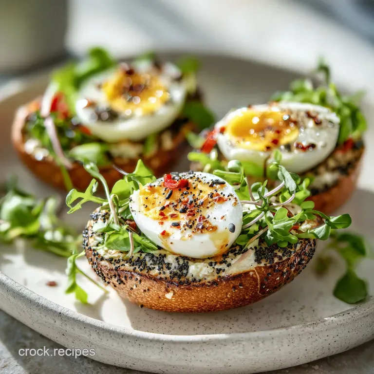 Halved hard-boiled eggs sprinkled with vibrant seasonings, nestled on a bed of crisp green lettuce, viewed from above.