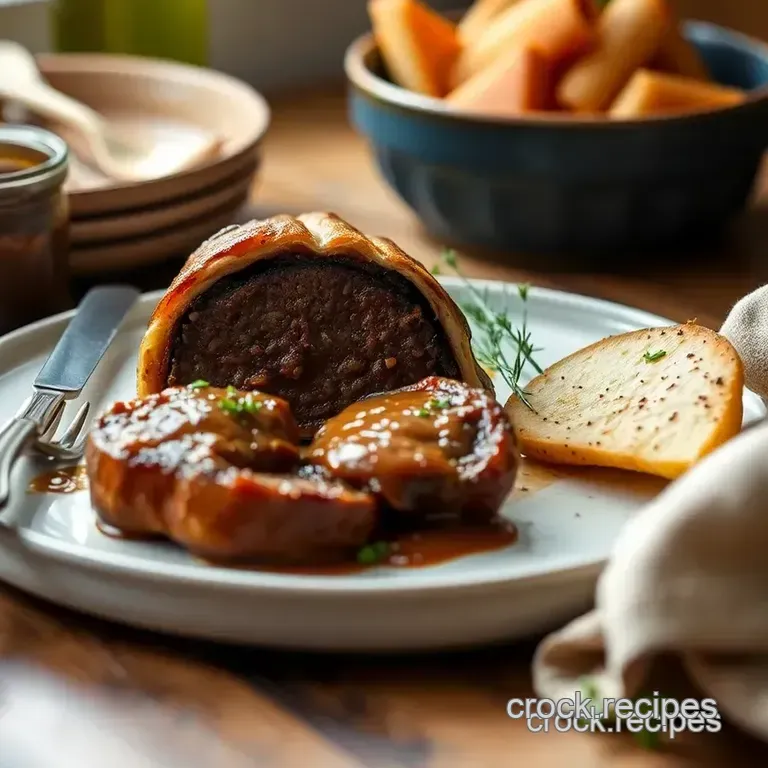 Sear Beef Wellington with a Healthy Twist presentation