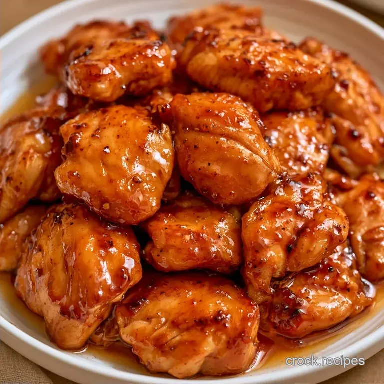 Healthy Slow Cooker Honey Garlic Chicken in 4.5 Hours