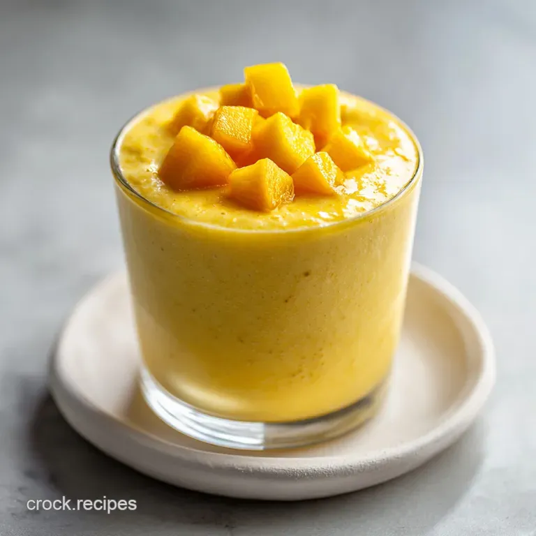 Healthy Mango Smoothie Video: Creamy Blend