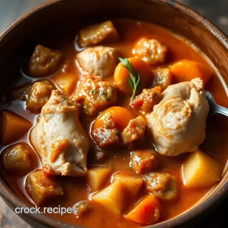 Simmered Chicken Stew with Root Vegetables