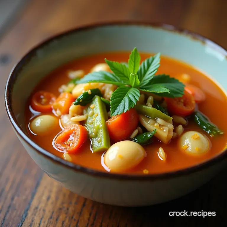 The WokReady Wonder Hearty Chinese Vegetable and Ginger Broth Soup