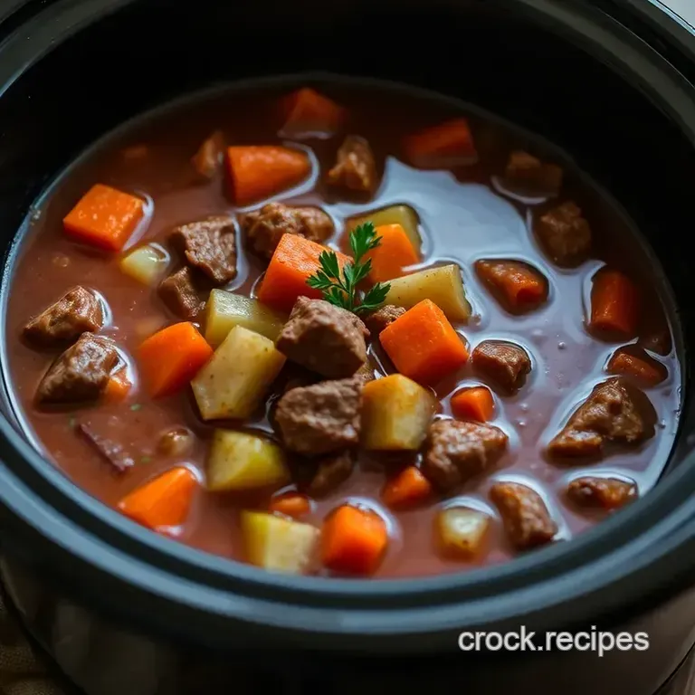 Hearty Crock Pot Vegetable Beef Soup – A Comfort Classic presentation