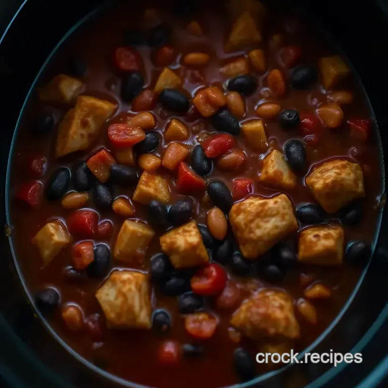 Hearty Crockpot Chicken Chili: Comfort in a Bowl presentation