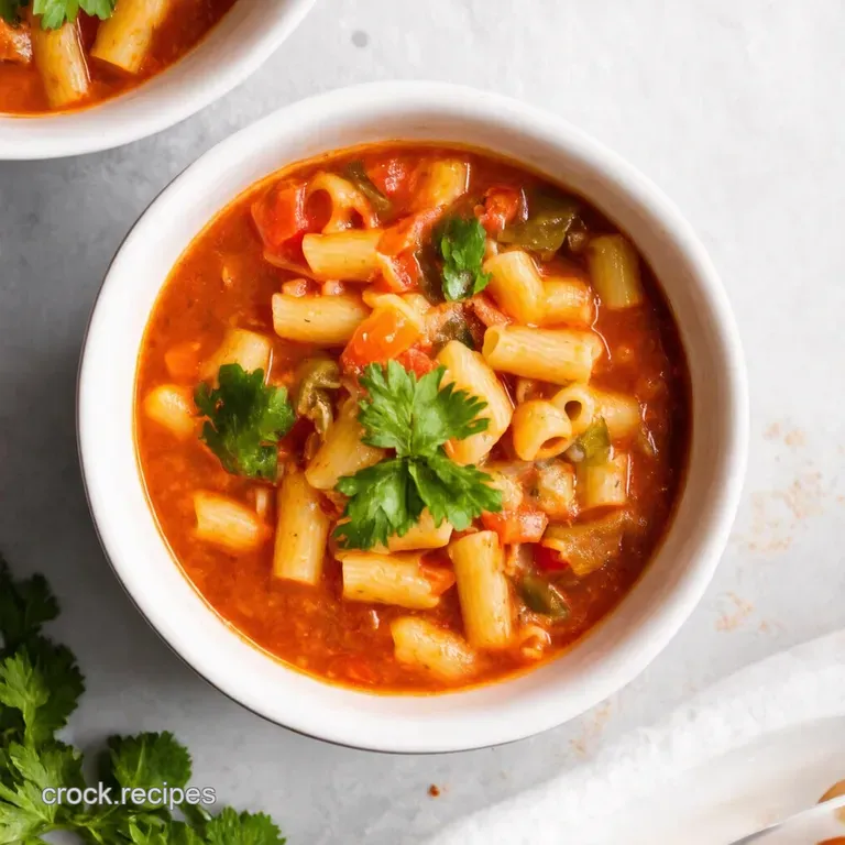 Hearty Ditalini Vegetable Soup Minestroneish Delight