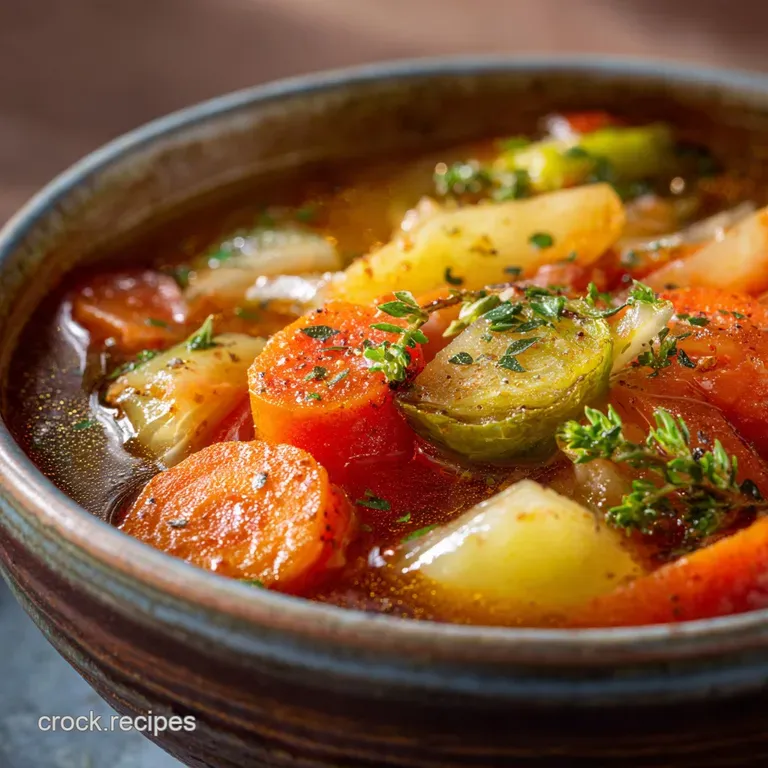 Homemade Vegetable Soup: the Essential Hearty Recipe (A Proper Hug in a Bowl) presentation