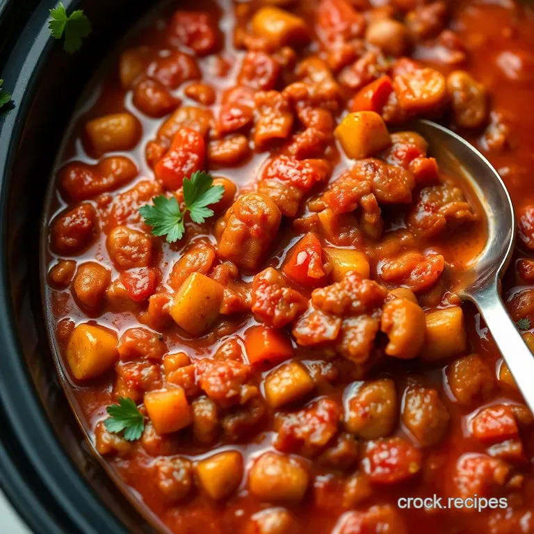 Hearty Three-Bean Veggie Chili