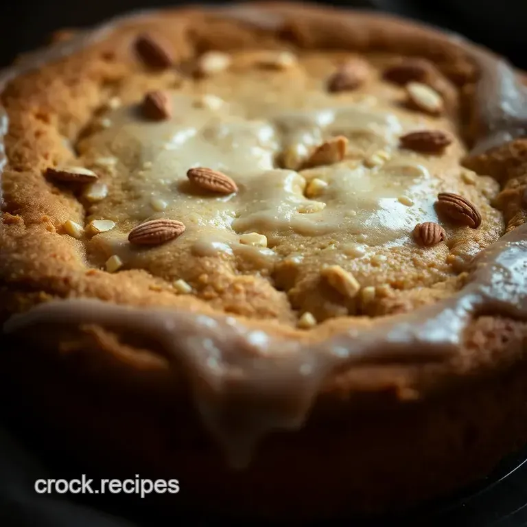 Heavenly Almond Nut Cake presentation